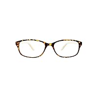 SAV Eyewear Women's Victoria Klein 9082 Brown Square Reading Glasses, 33 mm + 2.5