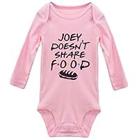 Joey Doesn't Share Food Funny Unisex Baby Tiny Rompers Long Sleeved Jumpsuit Outfits