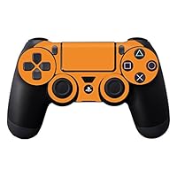 MightySkins Skin Compatible with Sony PS4 Controller - Solid Orange | Protective, Durable, and Unique Vinyl Decal wrap Cover | Easy to Apply, Remove, and Change Styles | Made in The USA