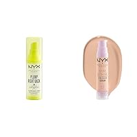 NYX PROFESSIONAL MAKEUP Plump Right Back Plumping Serum & Primer, With Hyaluronic Acid & Bare With Me Concealer Serum, Up To 24Hr Hydration - Vanilla