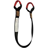 ProGrip Fall Safety Zipline Lanyard with Gear Loops - 2ft, 23kN - Black