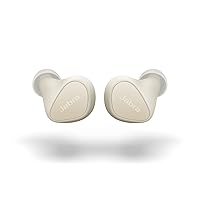 Jabra Elite 3 in Ear Wireless Bluetooth Earbuds – Noise Isolating True Wireless Buds with 4 Built-in Microphones for Clear Calls, Rich Bass, Customizable Sound, and Mono Mode - Light Beige