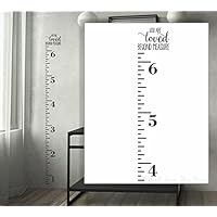 Loved Beyond Measure Wall Art Decal Height Ruler Growth Chart Vinyl Stickers Option 1 Black