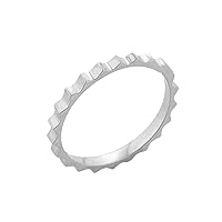 WHITE GOLD SPIKED TOE RING - Gold Purity:: 10K, RING SIZE:: 1.75