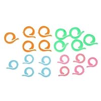 20 Pcs 2 Sizes Crochet Count Knitting Stitch Split Ring Markers Counter Home Random Colors Very Durability and Attraction