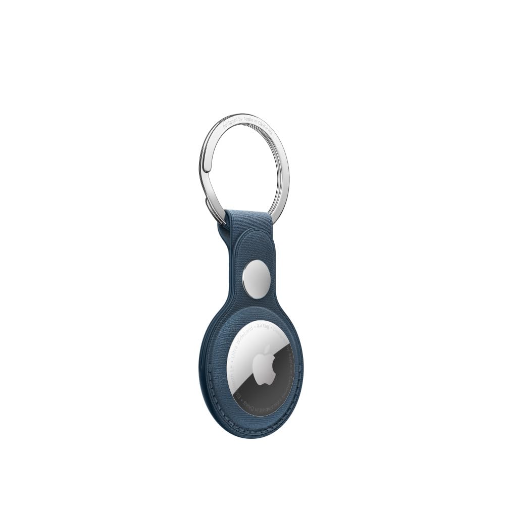 Apple AirTag FineWoven Key Ring - Pacific Blue, Holder Only