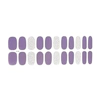 Semicured Gel Nail Stickers UV/LED Lamp Required 22 Gel Nail Polish Wraps Fashion Design Gel Nail Art Stickers for Women
