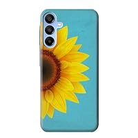 jjphonecase R3039 Vintage Sunflower Blue Case Cover for Samsung Galaxy A15 5G