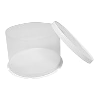 BESTOYARD 1pc Box transparent cake box tall cake Clear Gift cake bakery storage cupcake containers dessert display dome cake holder plastic gift bags cake keeper Paper gift box triple white