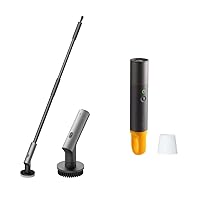 HOTO Electric Spin Scrubber, Cordless Shower Scrubber with Long Handle Bundle with HOTO Flashlight Lite USB-C Rechargeable, 1000 Lumens, 5 Modes