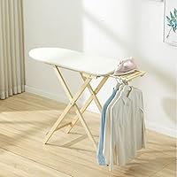 Solid Wood Ironing Board, Foldable Ironing Station Support Table, Height Adjustable, for Ironing Sleeve Cuffs Collars at Home Apartment Laundry Room Small Spaces (Color : White)