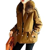 2021 autumn and winter fashion niche detachable fur collar velvet warm inner pie overcoming women's short jacket