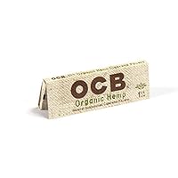 4 OCB Organic 1 1/4 Cigarette Rolling Papers Pack (50 Leaves Per Pack) + Limited Edition Beamer Smoke Sticker. Used with Legal Smoking Herbs, Rolling Tobacco, Herbal Mixes, and Non Tobacco Items