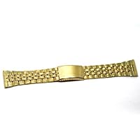 26MM Stainless Steel Gold Thin Wide Metal Buckle Clasp Watch Band Strap