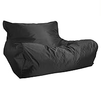 Floating Bean Bag for Pool,Water Play Lounge Chair,Floating Sun Chair,Pool Swimming Floating Bean Bag Lounger Cover No Filler Waterproof Pillow Sofa Bed Chaise Lounge Recliner (Color : Black)