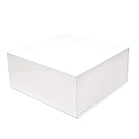 Prime Line Packaging 14x4x6 15 Pack White Gift Boxes with Lids, Magnetic Storage Box for Gifts, Square Gift Boxes for Bridesmaid Proposal, Bulk