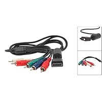 5 RCA 5-WIRE COMPONENT HDTV-READY TV HD AV Audio + Video CABLE For Sony Playstation PS2 PS3