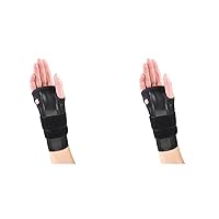 OTC Reversible Wrist Splint, Cock-up Lacing, Knit Elastic (Pack of 2)