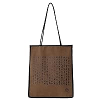 Canvas Chinese Style Calligraphy Crossbody Bag Large Capacity Vintage Shoulder Bag Handbag
