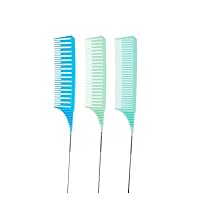 3pcs Hairbrush Hair Styling Combs Tailed Comb Set Coloring Dyeing Comb Salon Tool Sectioning Highlighting Weaving Cutting Comb B