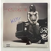 LIL WAYNE WEEZY SIGNED AUTOGRAPH ALBUM VINYL RECORD - THA CARTER II 2 W/ JAMES SPENCE JSA LETTER OF AUTHENTICITY - THA BLOCK IS HOT, LIGHTS OUT, 500 DEGREEZ, LIKE FATHER LIKE SON, REBIRTH, I AM NOT A HUMAN BEING, THE CARTER III, THE CARTER IV, FREE WEEZY ALBUM, FUNERAL