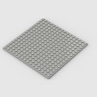 Classic Light Gray Plates Bulk, Light Gray Plate 16x16, Building Plates Flat 5 Pcs, Compatible with Lego Parts and Pieces: 16x16 Light Gray Plates(Color: Light Gray)