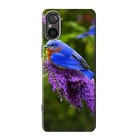 jjphonecase R1565 Bluebird of Happiness Blue Bird Case Cover for Sony Xperia 5 V