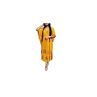 Women Hippie Rayon Caftan Kaftan Loungewear Maxi Plus Size Long Dress