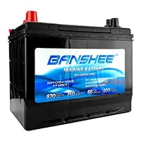12V 66Ah Deep Cycle Marine Battery Group 34 Replacement for 34M