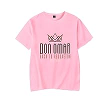 Don Omar T-Shirt Back to Reggaeton Tour 2024 Merch Women Men Summer Rapper Crewneck Short Sleeve Tee