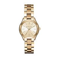 Michael Kors Slim Runway Women's Watch, Stainless Steel Bracelet Watch for Women