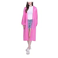 Women Man Raincoat Adult Clear Transparent Camping Rainwear Suit Waterproof Rain Poncho Coat