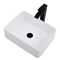 Small Vessel Sink With Faucet Combo, 16
