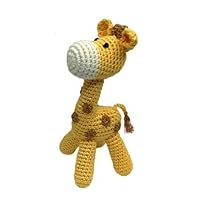 Organic Hand Crocheted Rattle (Giraffe)