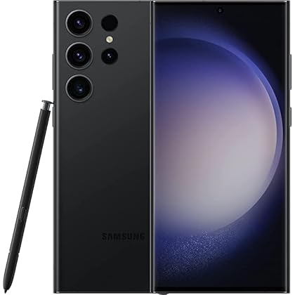 SAMSUNG Galaxy S23 Ultra 5G (SM-S918B/DS) Dual SIM 256GB 8GB RAM, GSM Unlocked International Version - Phantom Black