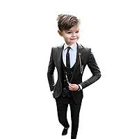 One Button Boy Suits Tuxedo Slim Fit(Jacket+Pants+Vest) Party Performance