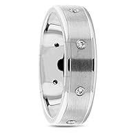 0.80 ct. Mens Round Cut Diamond Wedding Band Ring