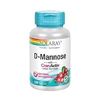solaray d-mannose with cranactin, 1000mg 120 Count