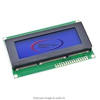 Blue Green LCD 2004 20x4 Character LCD Display Module HD44780 Controller Blue Screen Backlight for (Blue)