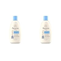 Aveeno Baby Cleansing Therapy Moisturizing Baby Body Wash with Natural Oatmeal & ProVitamin B5, Gentle Tear-Free Baby Bath Wash for Sensitive & Eczema-Prone Skin, Hypoallergenic, 8 oz (Pack of 2)
