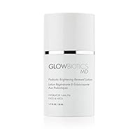 Glowbiotics Probiotic Brightening Renewal Lotion, Lightweight, Hydrating Daily Face Moisturizer, Anti-Aging with Hyaluronic Acid & Green Tea, 1.7 Fl Ounce