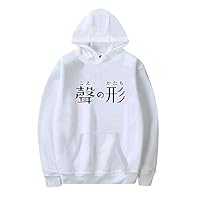 Unisex A Silent Voice Fashion Crew Neck Hoodie Youth Personality Fun Pullover