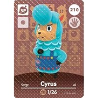 Cyrus - Nintendo Animal Crossing Happy Home Designer Amiibo Card - 210