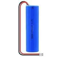3.7V 2000mAh Rechargeable Battery, 18650 Lithium-Ion Battery, DIY Cable Rechargeable Battery, with XH 2P Plug, 1 Pcs