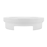 Camco 9-inch Pop-A-Plate Plastic Plate Dispenser | Ideal for Compact Spaces, RVs and Trailers | Mounts Under Cabinets or Shelves | White (57001)