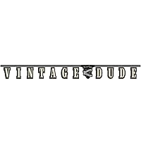 Creative Converting Vintage Dude Jointed Letter Banner -