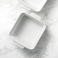 Stoneware by Souper Cubes 5 inch square baking dish, set of two, individual portion baking dish (5