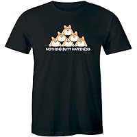 Nothing Butt Happiness Many Dog Cute Funny Limited T-Shirt Vintage Gift Men and Women Size S-5XL