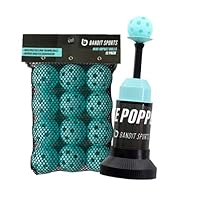 Tee Popper and Popper Ball Pack Bundle, 12 Pack of Balls