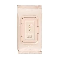 The Face Shop Yehwadam Deep Moisturizing Cleansing Oil Wipes | Oil Tissue with Organic Herbal Extracts in Soft Microfiber Fabric | Facial Skincare | Removes Makeup Softly & Easily, 50 Ct.